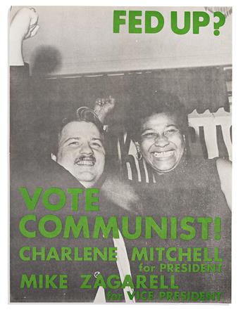 (PRESIDENTS--1968 AND 1972 CAMPAIGNS.) Posters from the Humphrey, McCarthy, and McGovern campaigns, plus the Communists and Socialists.